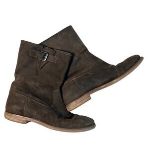 J Crew Brown Suede Leather Ankle Boots Size 7